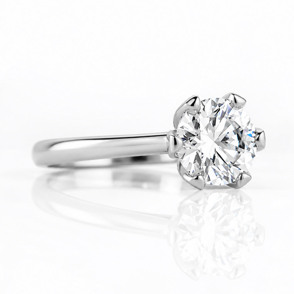 Faye, Round cut Lab Diamond Ring - 2ct - Victoria's Jewellery