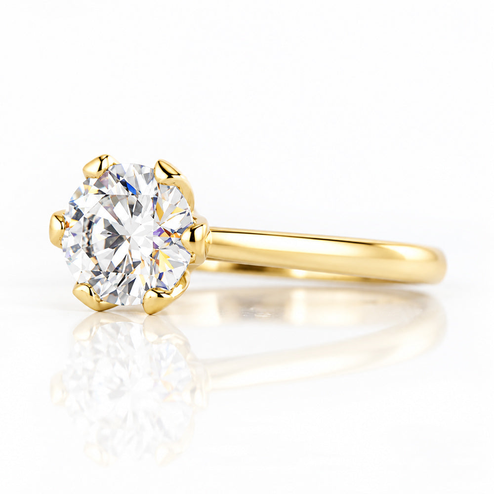 Faye, Round cut Lab Diamond Ring - 2ct - Victoria's Jewellery