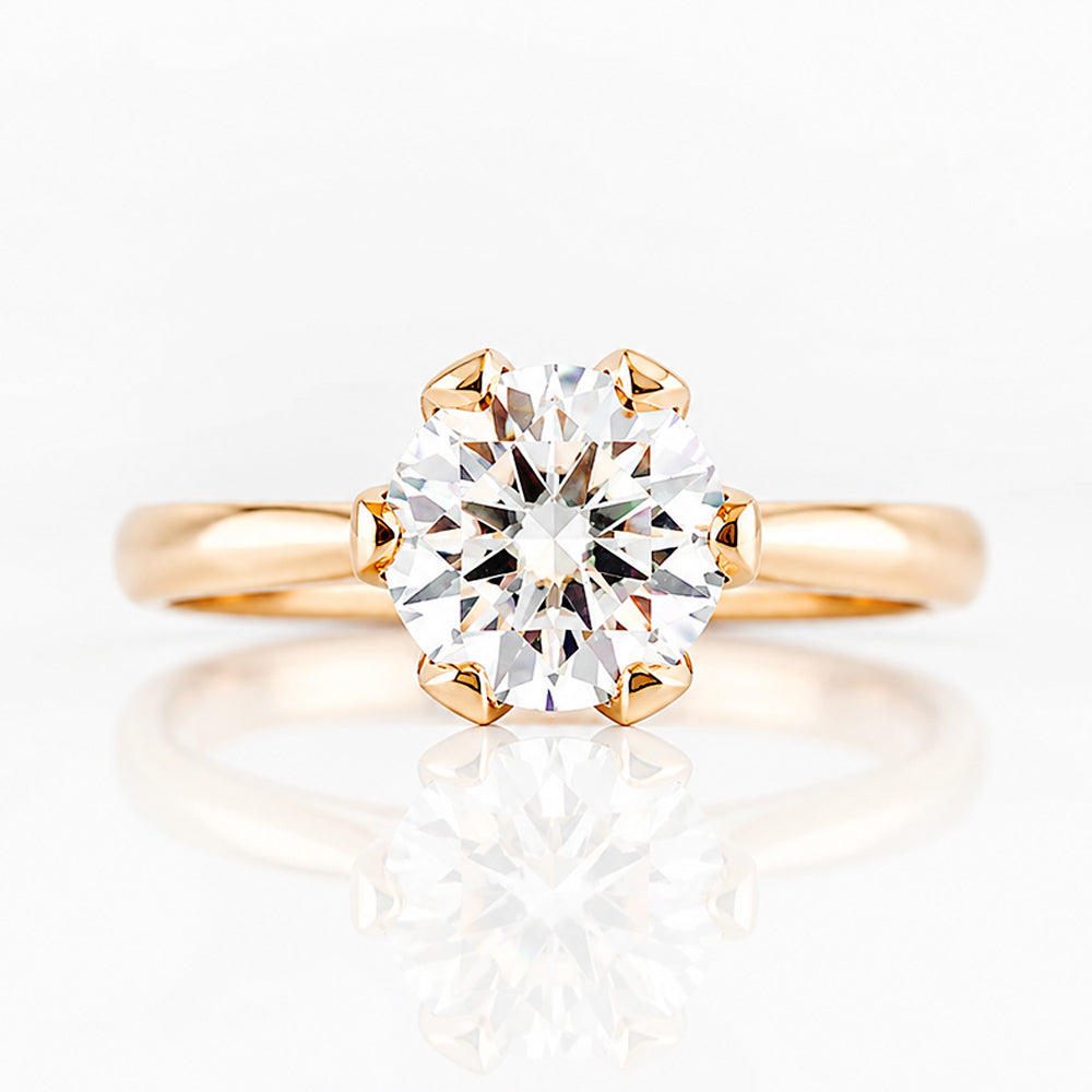 Faye, Round cut Lab Diamond Ring - 2ct - Victoria's Jewellery