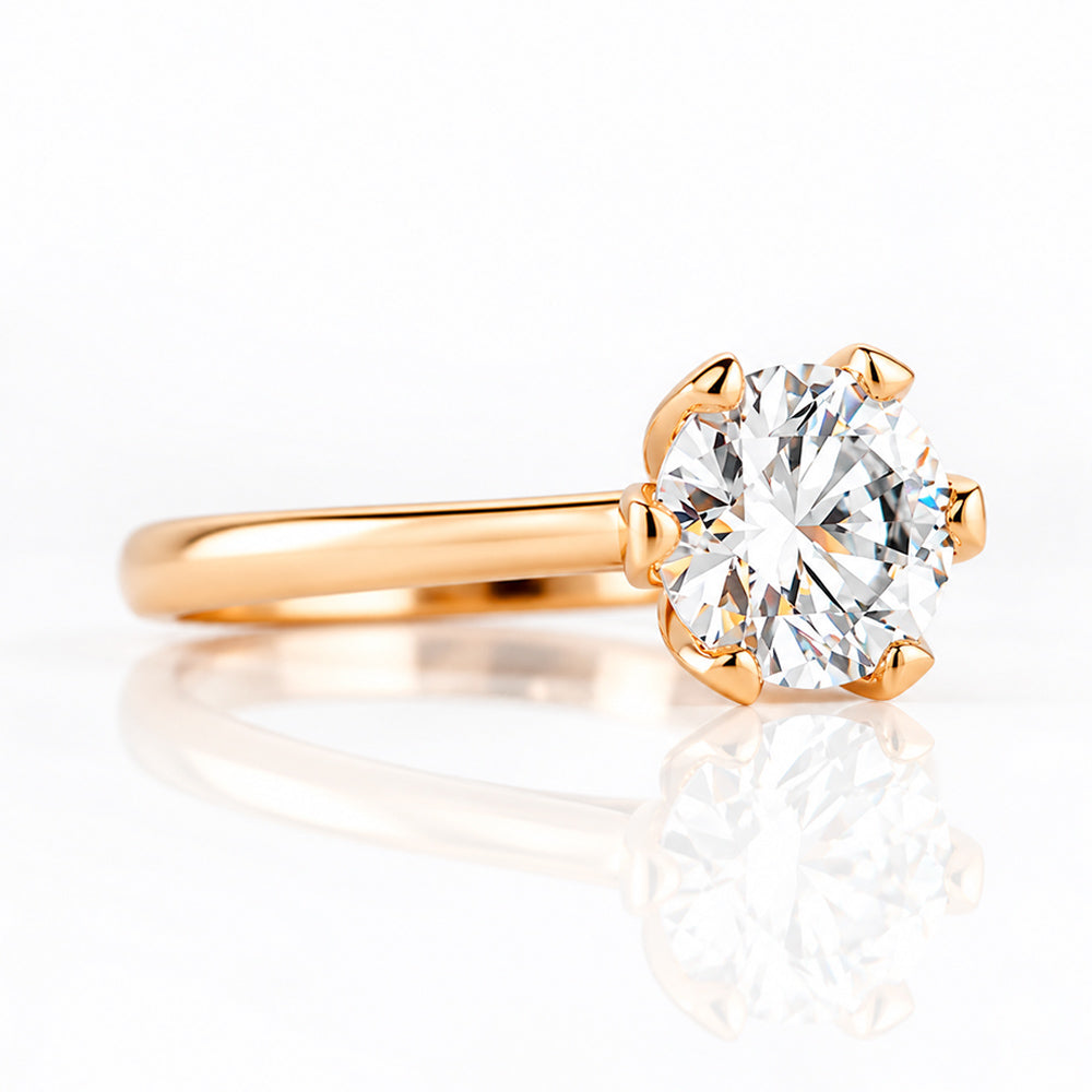 Faye, Round cut Lab Diamond Ring - 2ct - Victoria's Jewellery