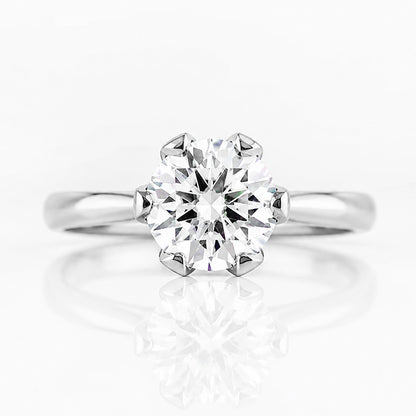 Faye, Round cut Lab Diamond Ring - 2ct - Victoria's Jewellery