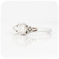 Brilliant Round cut Moissanite Trilogy Style Engagement Wedding Ring - Victoria's Jewellery