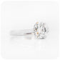 Round brilliant cut Moissanite six claw Engagement Ring - Victoria's Jewellery