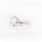 Brilliant round cut Moissanite six claw Solitaire Engagement Ring in gold - Victoria's Jewellery