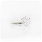 Brilliant round cut Moissanite six claw Solitaire Engagement Ring in gold - Victoria's Jewellery