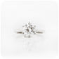 Brilliant round cut Moissanite six claw Solitaire Engagement Ring in gold - Victoria's Jewellery