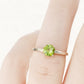 Lina, a Round cut Peridot Solitaire Ring - Victoria's Jewellery