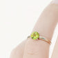 Lina, a Round cut Peridot Solitaire Ring - Victoria's Jewellery