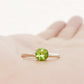 Lina, a Round cut Peridot Solitaire Ring - Victoria's Jewellery