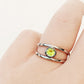 Harper, Round cut Peridot Split Band Ring