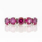 Annie, a Rhodolite Half Eternity Ring