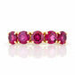 Annie, a Rhodolite Half Eternity Ring - Victoria's Jewellery