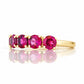 Annie, a Rhodolite Half Eternity Ring - Victoria's Jewellery
