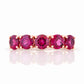 Annie, a Rhodolite Half Eternity Ring - Victoria's Jewellery