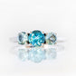 The Swiss and Sky Blue Topaz Trilogy Ring
