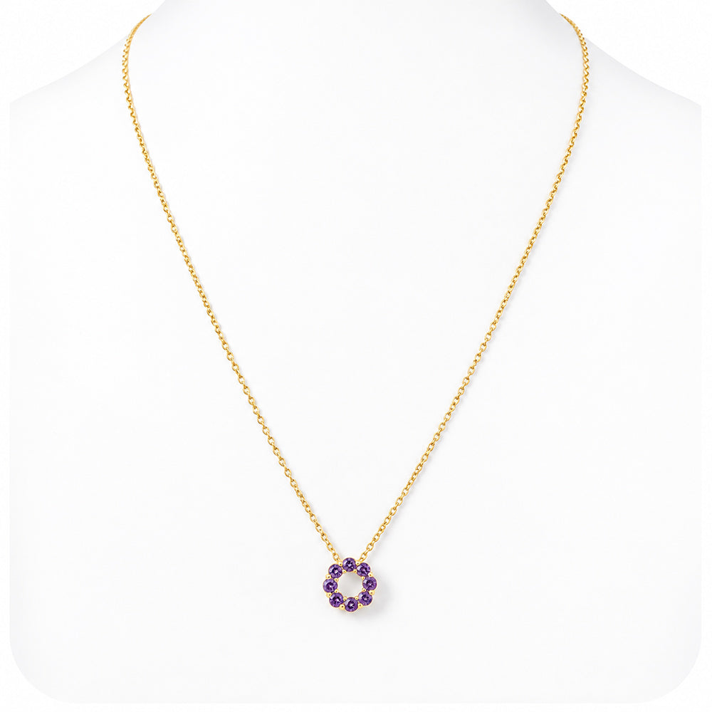 Circle of Life Necklace - Amethyst - Victoria's Jewellery