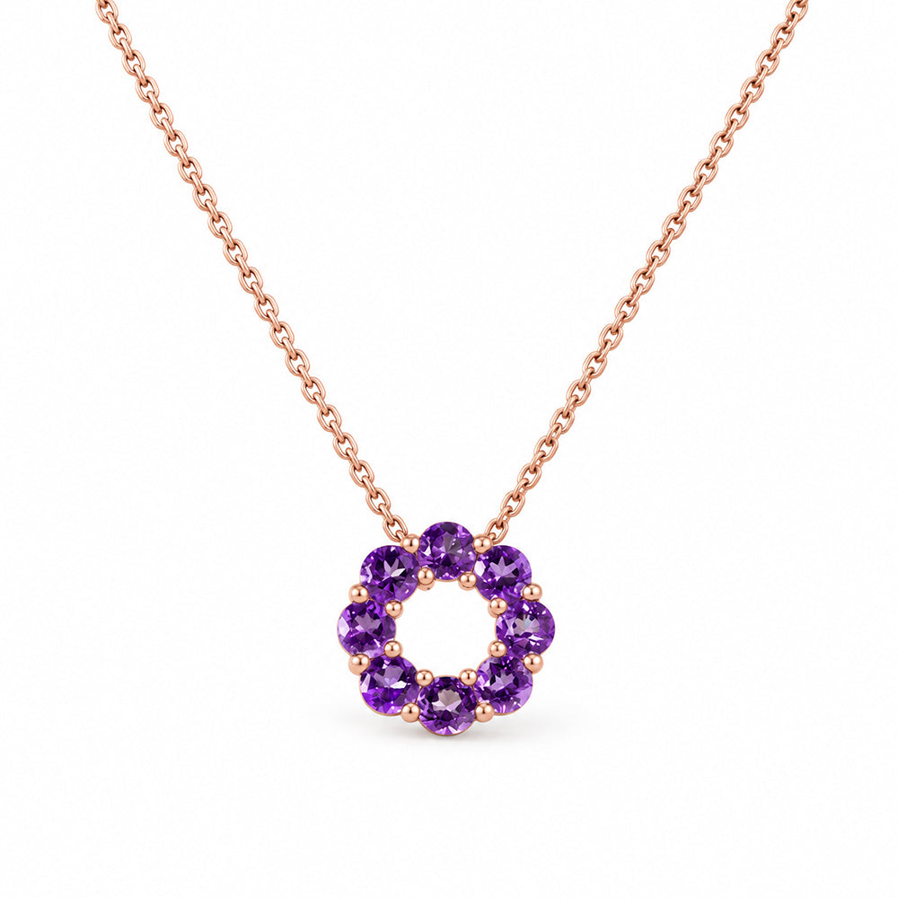 Circle of Life Necklace - Amethyst - Victoria's Jewellery