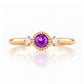 Milly, an Amethyst and Lab Diamond Ring - Victoria's Jewellery