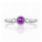 Milly, an Amethyst and Lab Diamond Ring - Victoria's Jewellery