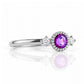 Milly, an Amethyst and Lab Diamond Ring - Victoria's Jewellery