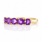 Annie, an Amethyst Half Eternity Ring - Victoria's Jewellery