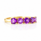 Annie, an Amethyst Half Eternity Ring - Victoria's Jewellery