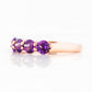 Danelle, an Amethyst Half Eternity Trellis Ring