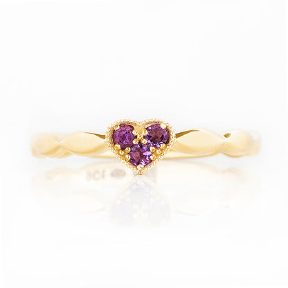 Cassidy, an Amethyst Promise Ring