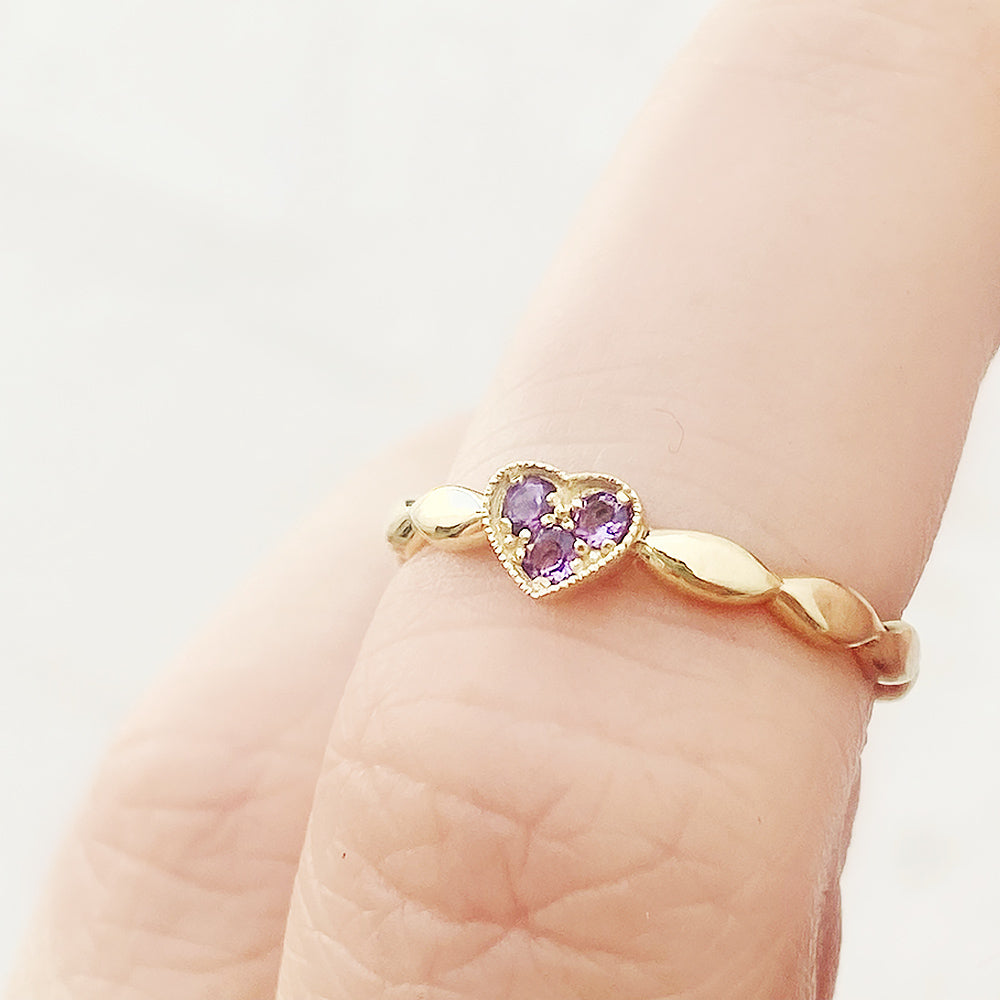 Cassidy, an Amethyst Promise Ring