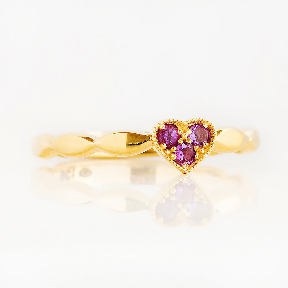 Cassidy, an Amethyst Promise Ring