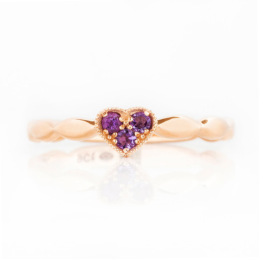 Cassidy, an Amethyst Promise Ring