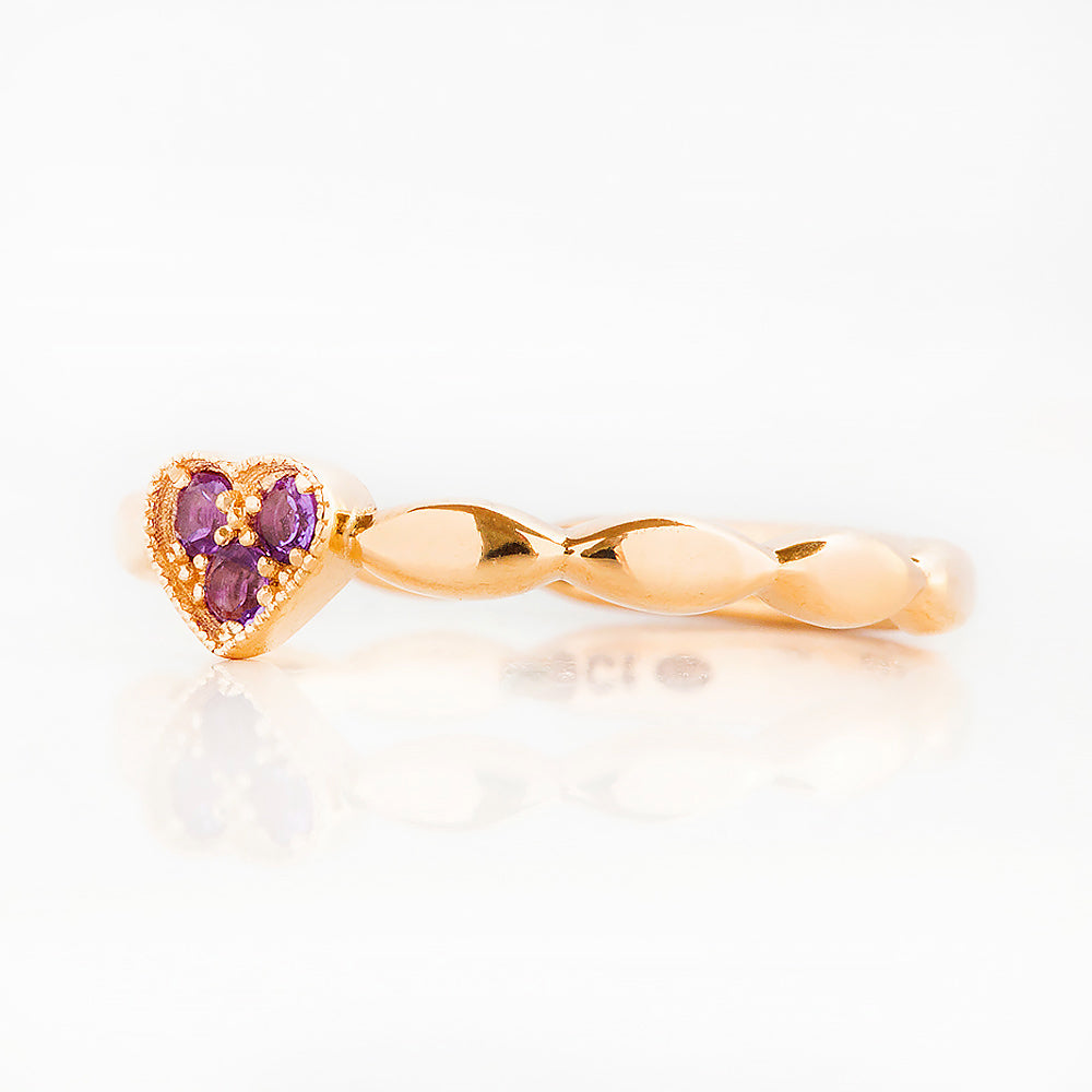 Cassidy, an Amethyst Promise Ring