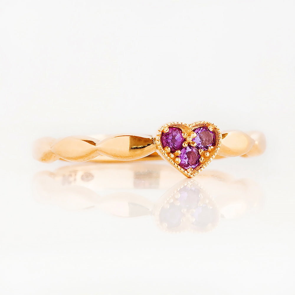 Cassidy, an Amethyst Promise Ring