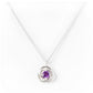 Freyja, a round cut Amethyst Pendant