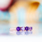 Annie, a Purple and Pink Amethyst Half Eternity Ring - Victoria's Jewellery