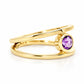 Harper, Round cut Amethyst Split Band Ring - Victoria's Jewellery