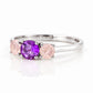 Aria, Amethyst and Rose Quartz Ring