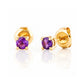 Nina, Amethyst Stud Earrings - Victoria's Jewellery