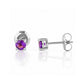 Nina, Amethyst Stud Earrings - Victoria's Jewellery