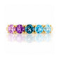 Annie, a Topaz and Amethyst Half Eternity Ring - Victoria's Jewellery