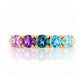Annie, a Topaz and Amethyst Half Eternity Ring - Victoria's Jewellery