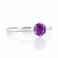 Tulip, a Six Claw Amethyst Ring - Victoria's Jewellery