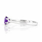 Tulip, a Six Claw Amethyst Ring - Victoria's Jewellery