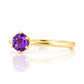 Tulip, a Six Claw Amethyst Ring - Victoria's Jewellery