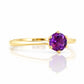 Tulip, a Six Claw Amethyst Ring - Victoria's Jewellery