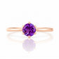 Tulip, a Six Claw Amethyst Ring - Victoria's Jewellery