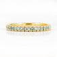 Emma, Aquamarine Half Eternity Ring - 1.5mm - Victoria's Jewellery