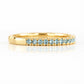 Emma, Aquamarine Half Eternity Ring - 1.5mm - Victoria's Jewellery