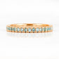 Emma, Aquamarine Half Eternity Ring - 1.5mm - Victoria's Jewellery