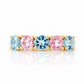 Annie, Aquamarine and Morganite Ring - Victoria's Jewellery